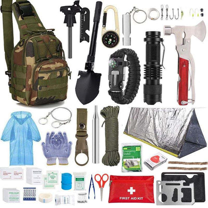 Travel Tactical Emergency Survival Kit Camping Trauma Survival First Aid Equipment Kit With Emergency Supplies