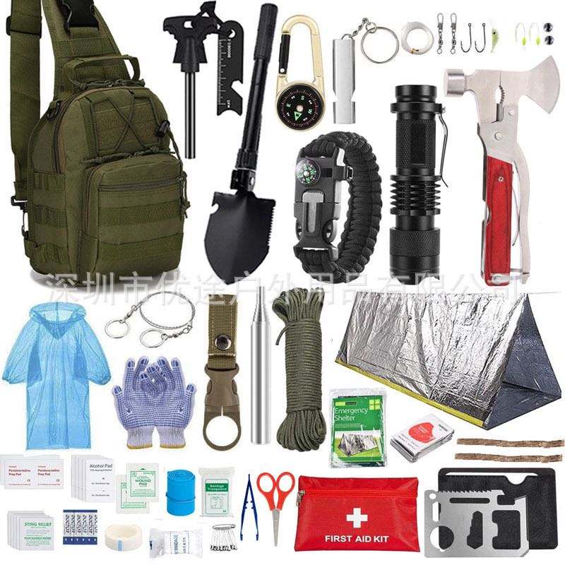 Travel Tactical Emergency Survival Kit Camping Trauma Survival First Aid Equipment Kit With Emergency Supplies