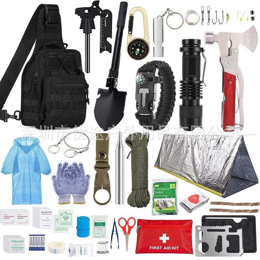 Travel Tactical Emergency Survival Kit Camping Trauma Survival First Aid Equipment Kit With Emergency Supplies